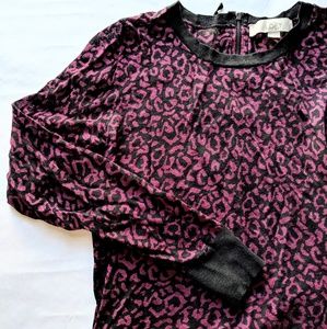 Loft cheetah print sweater